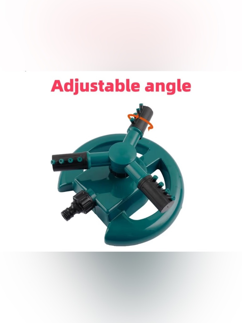 Lot of 2 Lawn Sprinklers 3 Arm Rotary Adjustable Garden Water Sprayer New - Picture 11 of 11